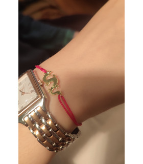 gümüş ejderha ip bileklik