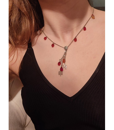 Doğaltaş aşk kolye